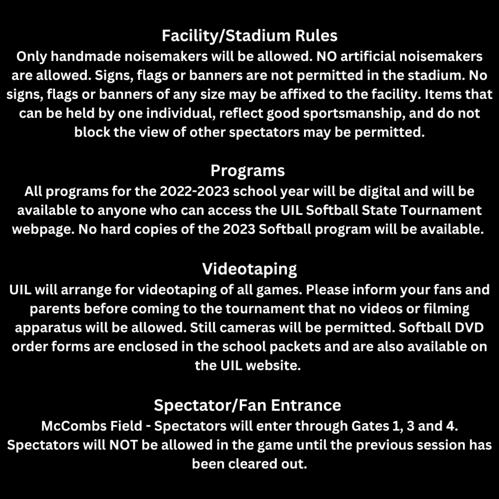stadium rules