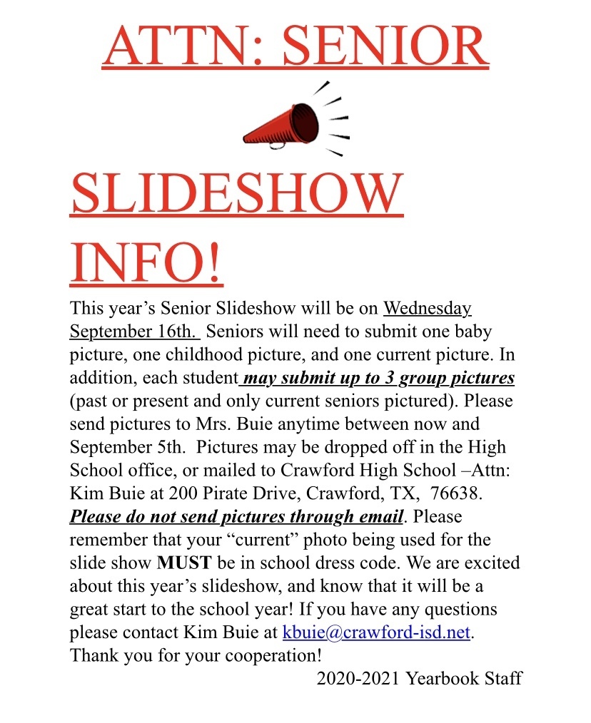 Senior Slide Show